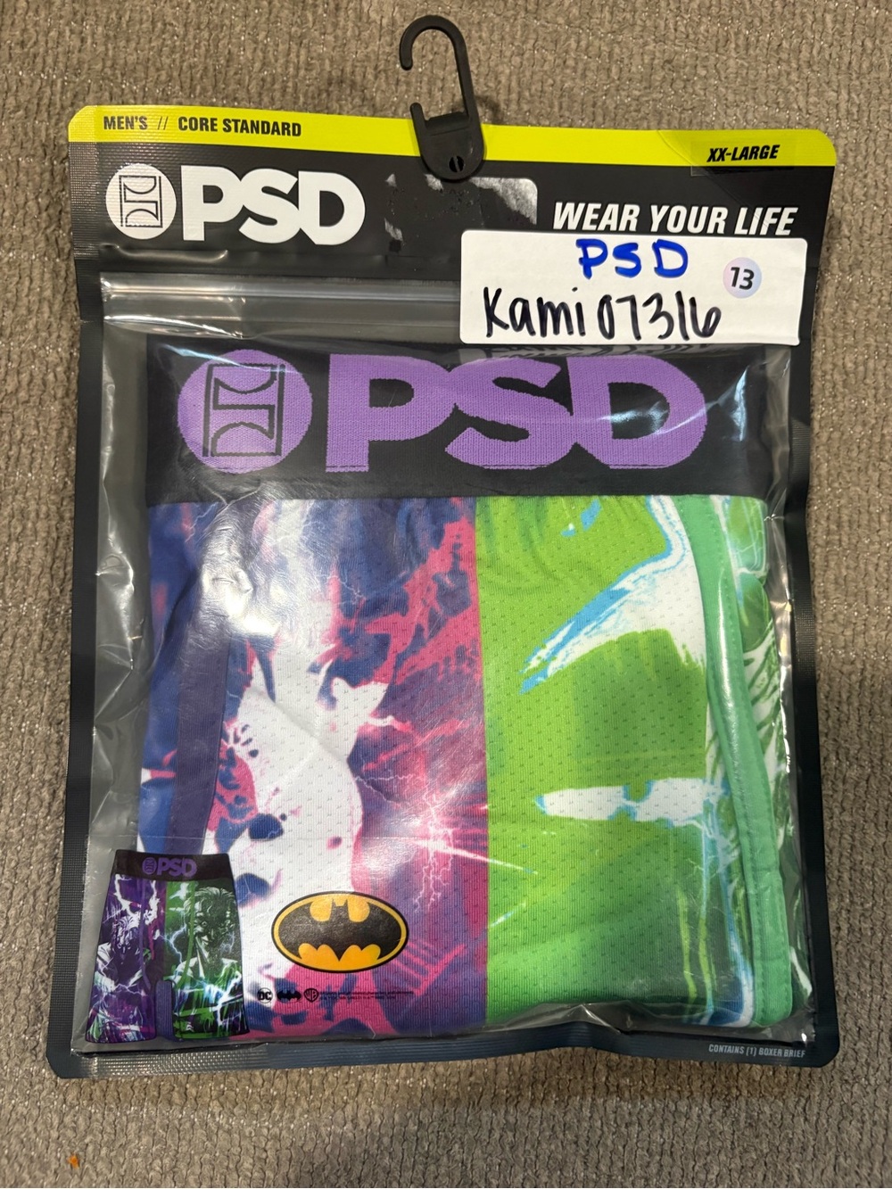 PSD The Joker Split Boxer Briefs Color Block XXL BNWT CT-2/13